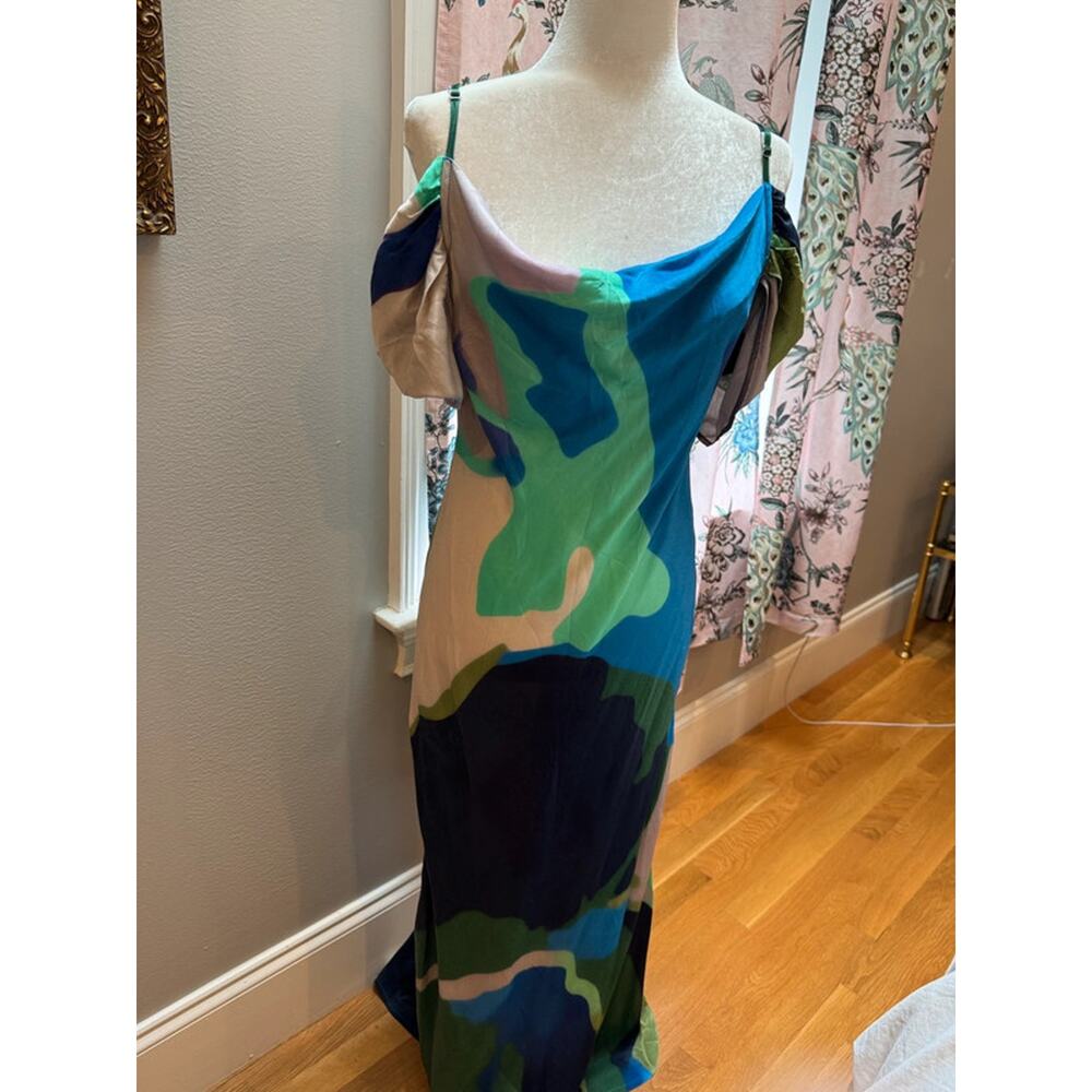 Anthropology tea length party dress size gorgeous - Picture 3 of 6